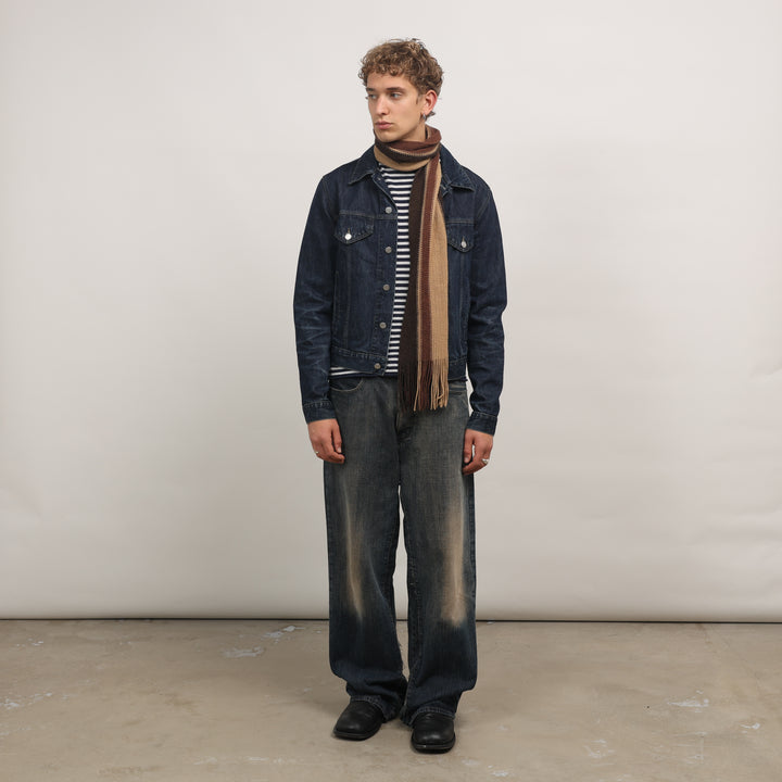 Armani Jeans Denim Jacket - Medium Dark Blue Denim