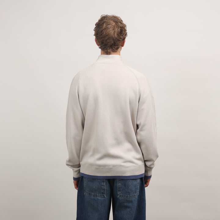 Yves Saint Laurent (YSL) Full-zip Jumper - Large Cream Cotton