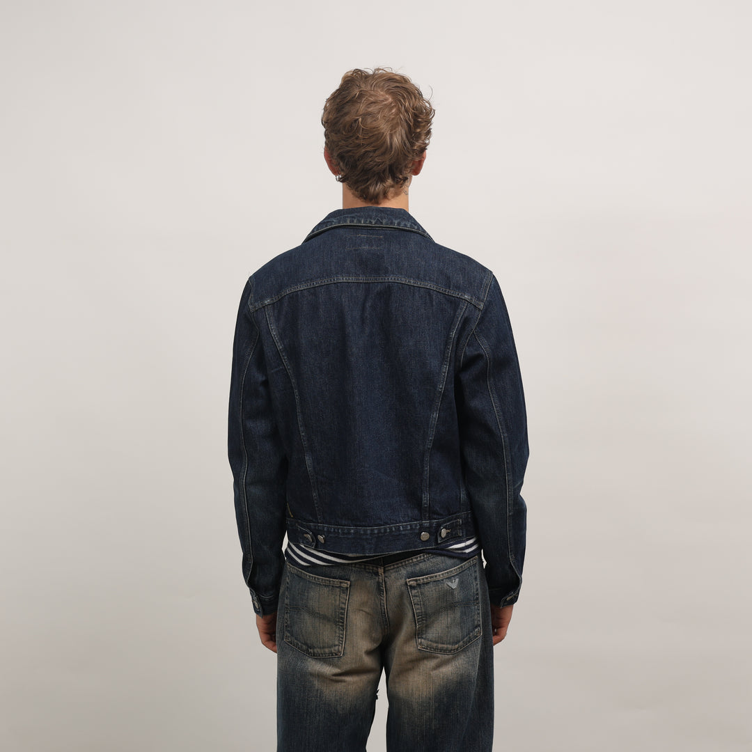 Armani Jeans Denim Jacket - Medium Dark Blue Denim