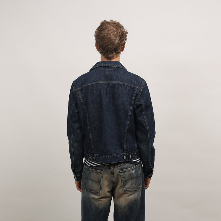 Armani Jeans Denim Jacket - Medium Dark Blue Denim