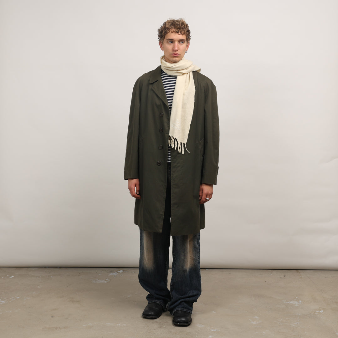 Burberry's Trench Coat - Medium Khaki Green Cotton