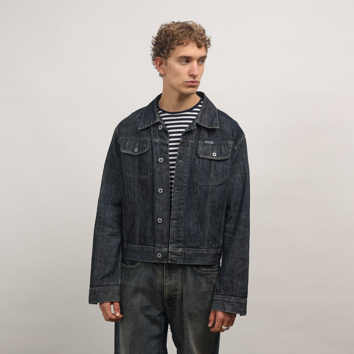 Diesel Denim Jacket - Large Dark Blue Denim