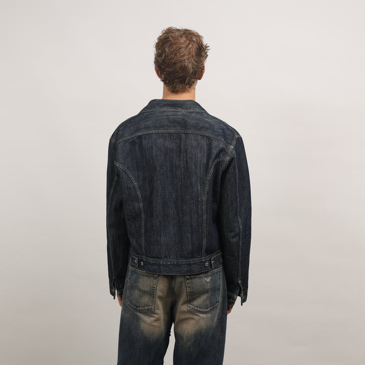 Diesel Denim Jacket - Large Dark Blue Denim