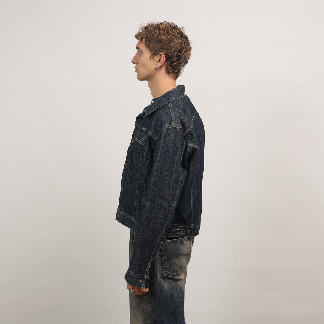 Diesel Denim Jacket - Large Dark Blue Denim