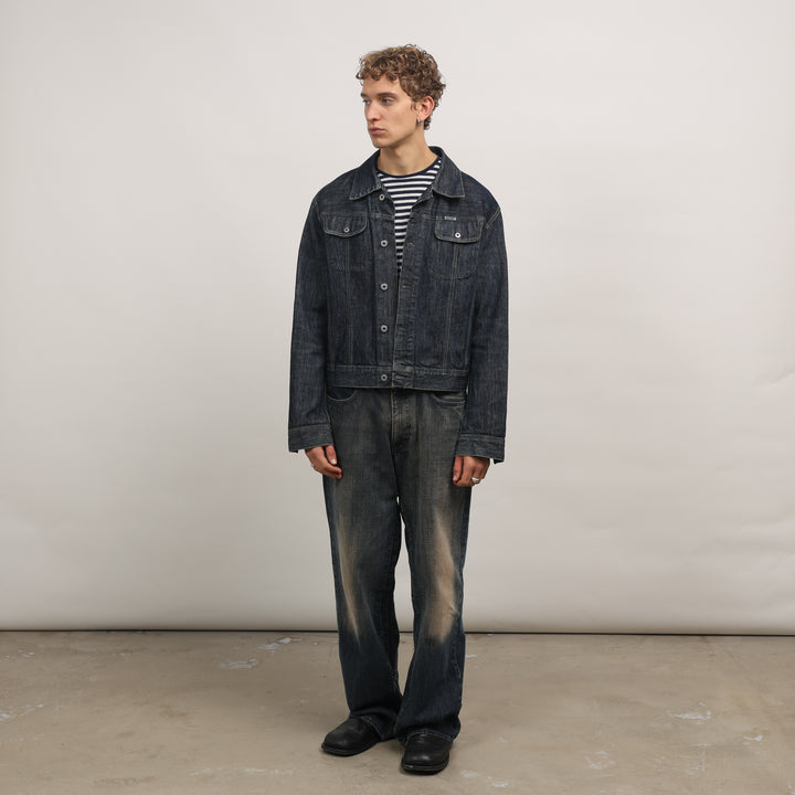 Diesel Denim Jacket - Large Dark Blue Denim