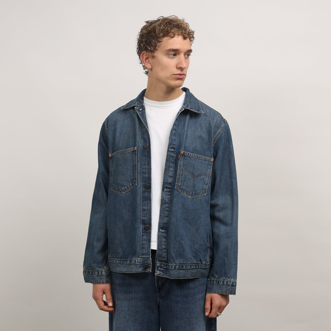 Levi's Denim Jacket - Large Dark Blue Denim