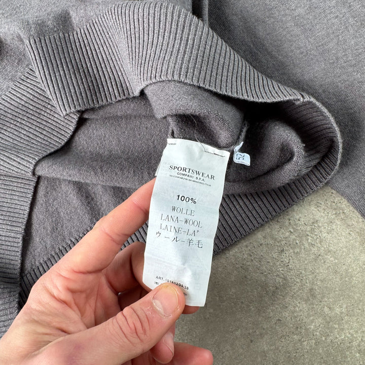CP Company V-Neck Jumper Dark Grey Men's S