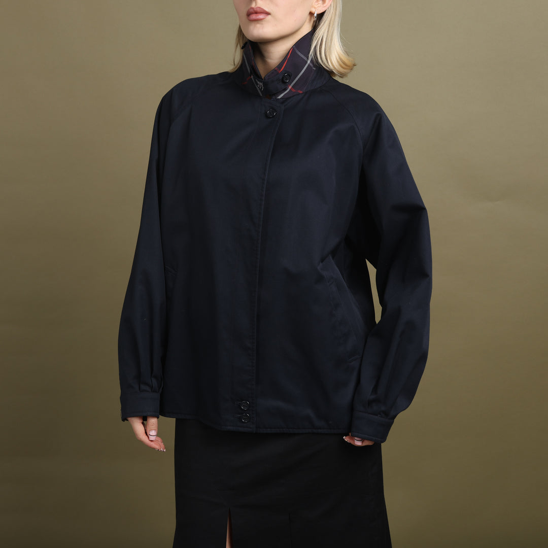 Burberry's Harrington Jacket Navy Blue Women's UK 14