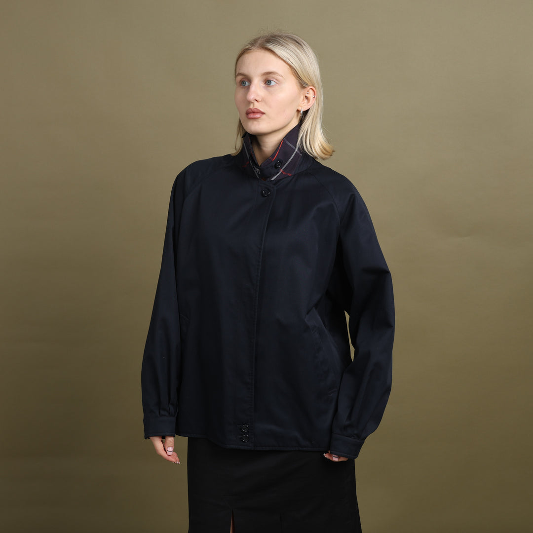 Burberry's Harrington Jacket Navy Blue Women's UK 14