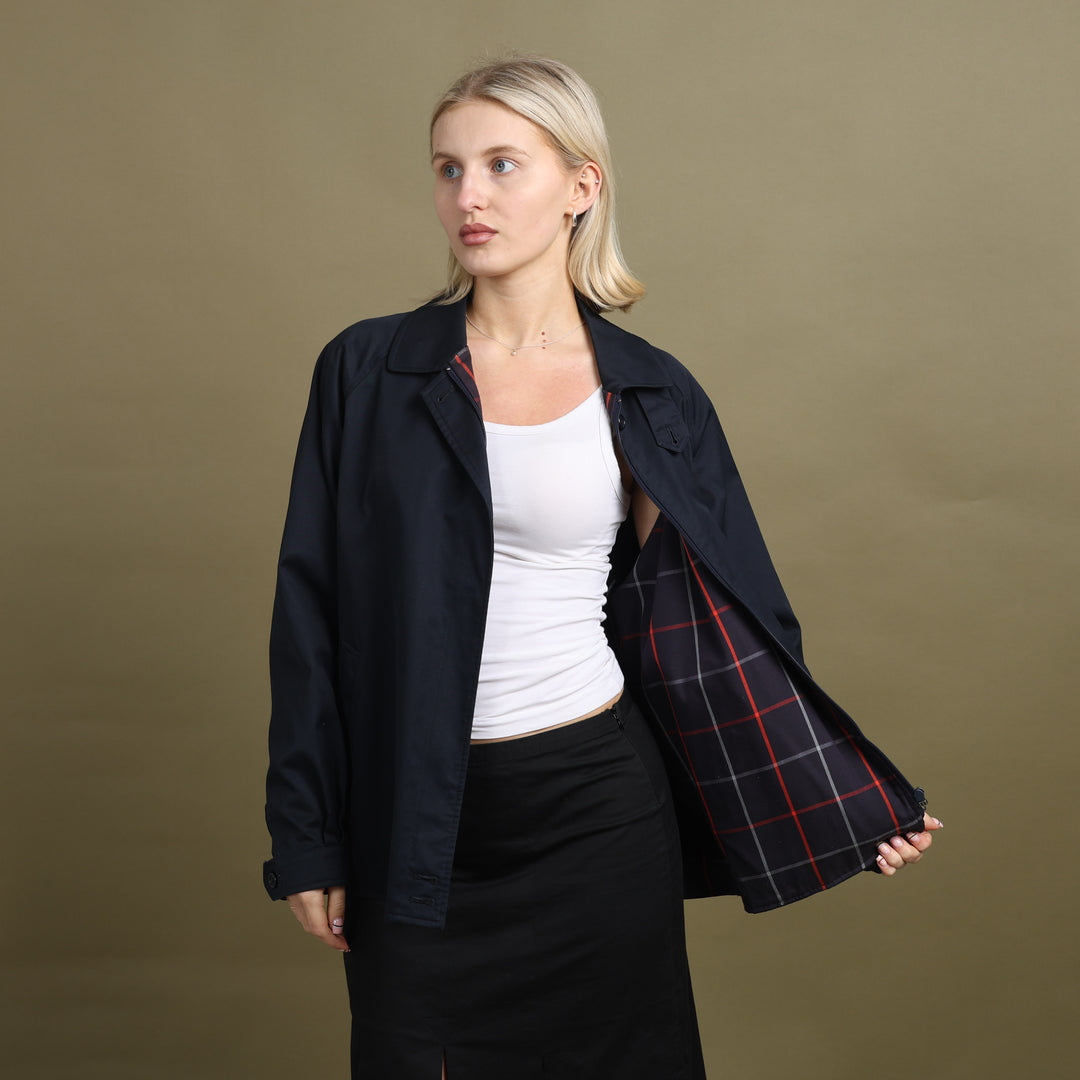 Burberry's Harrington Jacket Navy Blue Women's UK 14