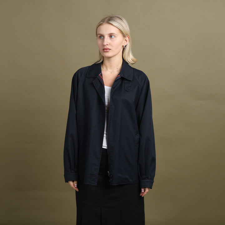 Burberry's Harrington Jacket Navy Blue Women's UK 14