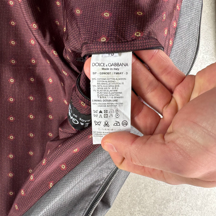 Dolce & Gabbana Harrington Jacket Grey Men's M
