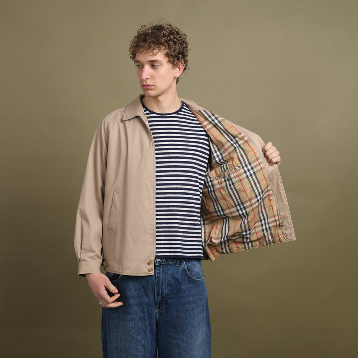 Burberry's Harrington Jacket Beige Men's L