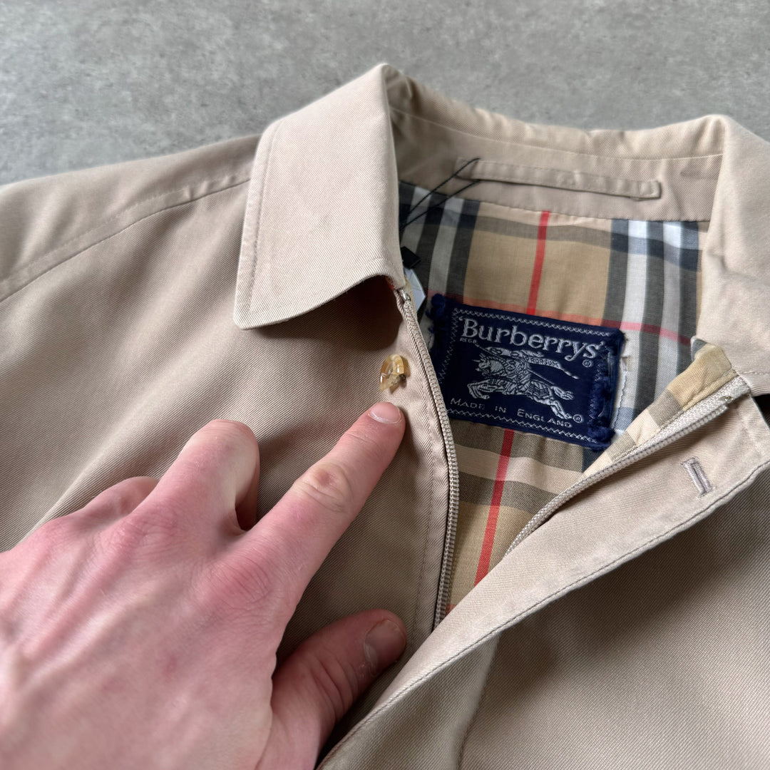 Burberry's Harrington Jacket Beige Men's L