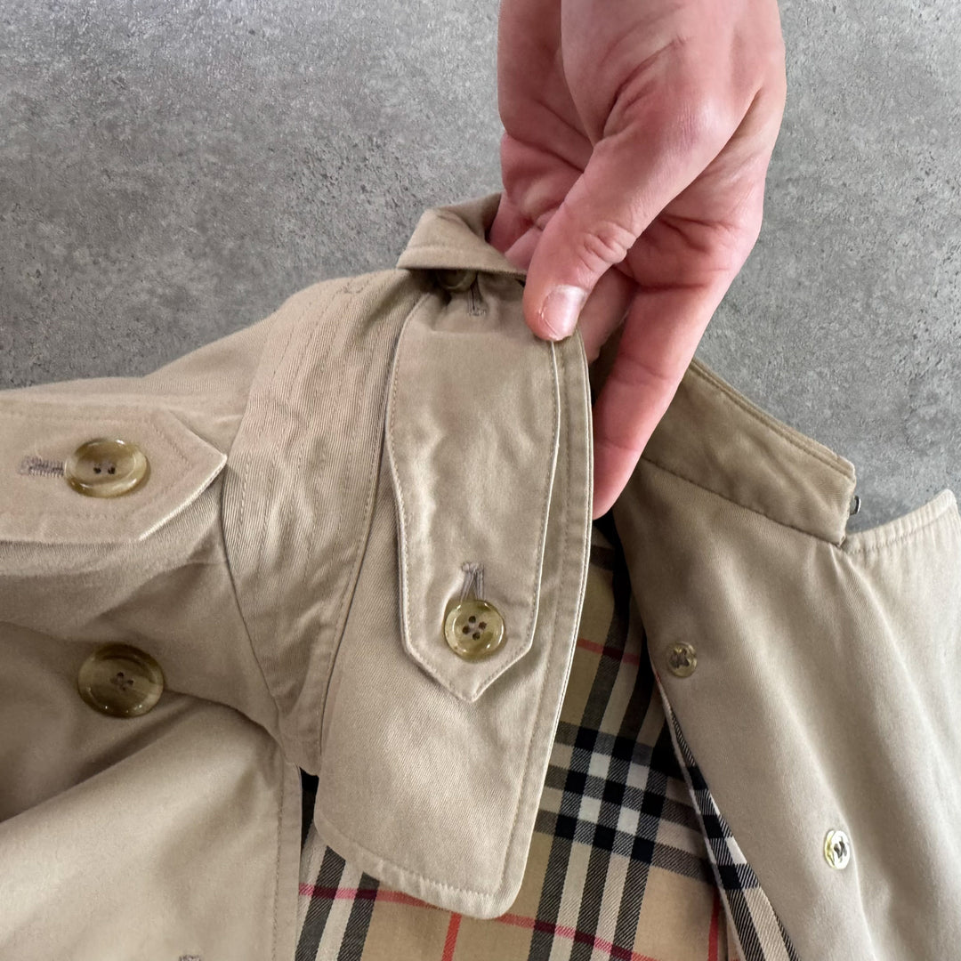Burberry's Trench Coat Beige Women's UK 8 Long