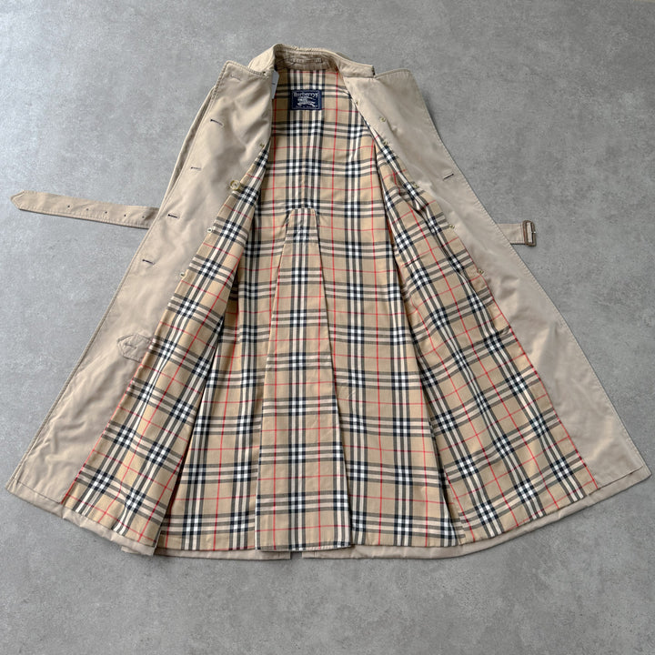 Burberry's Trench Coat Beige Women's UK 8 Long