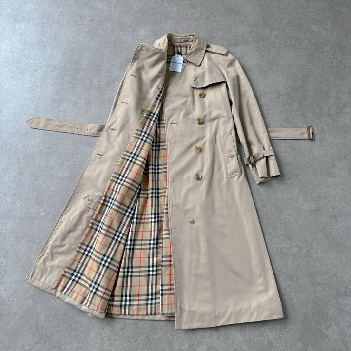 Burberry's Trench Coat Beige Women's UK 8 Long