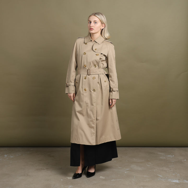Burberry's Trench Coat Beige Women's UK 8 Long