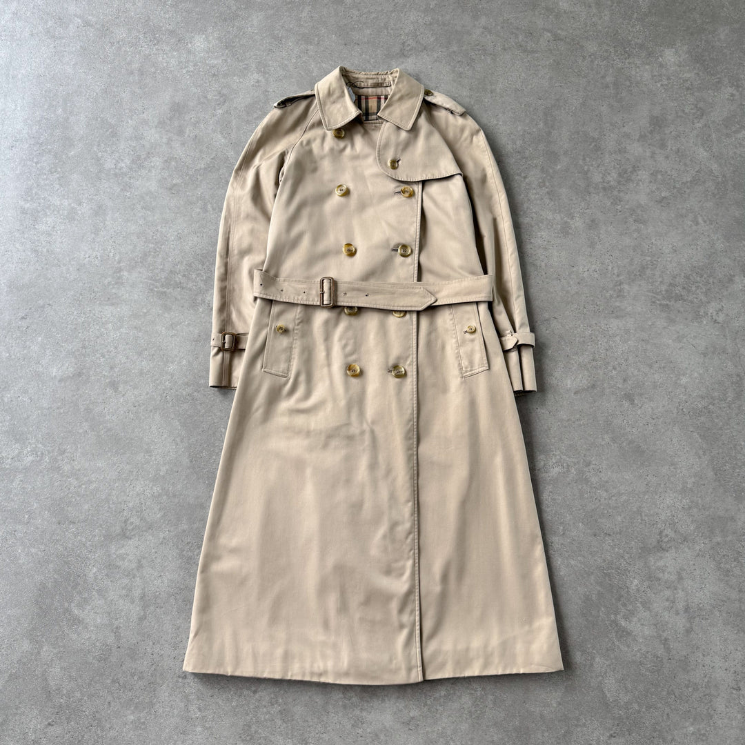 Burberry's Trench Coat Beige Women's UK 8 Long