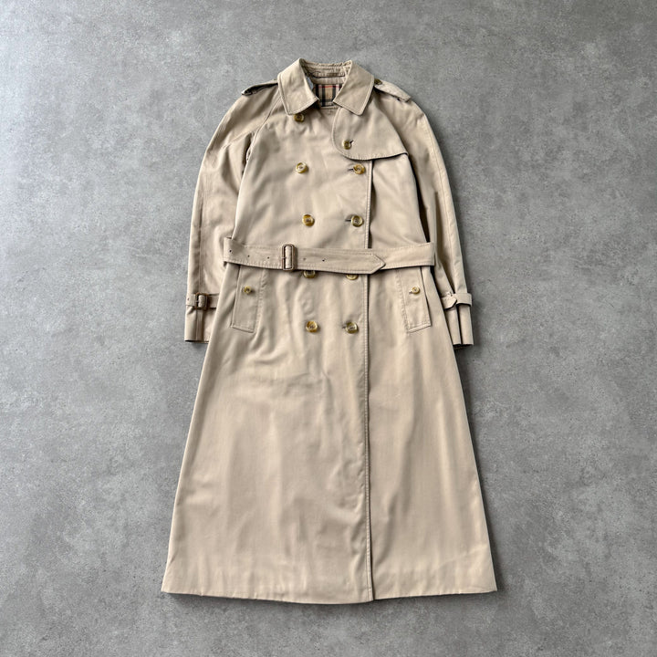 Burberry's Trench Coat Beige Women's UK 8 Long