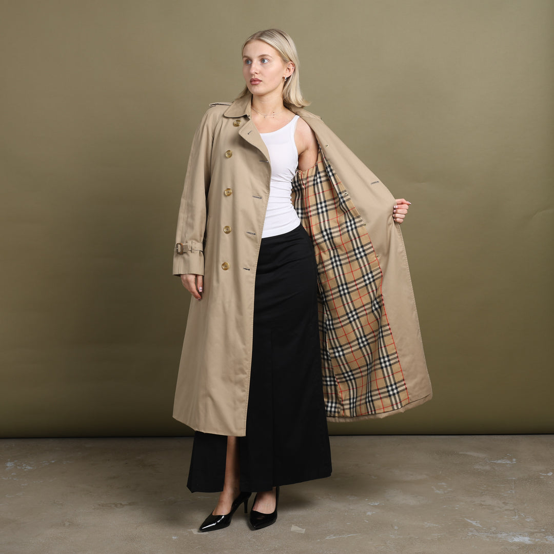 Burberry's Trench Coat Beige Women's UK 8 Long