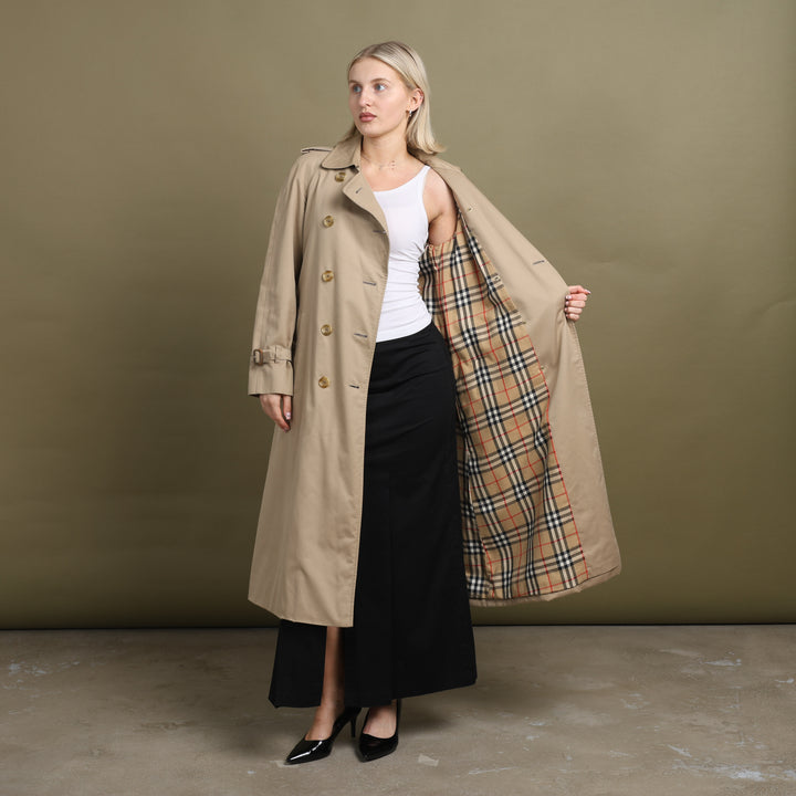 Burberry's Trench Coat Beige Women's UK 8 Long
