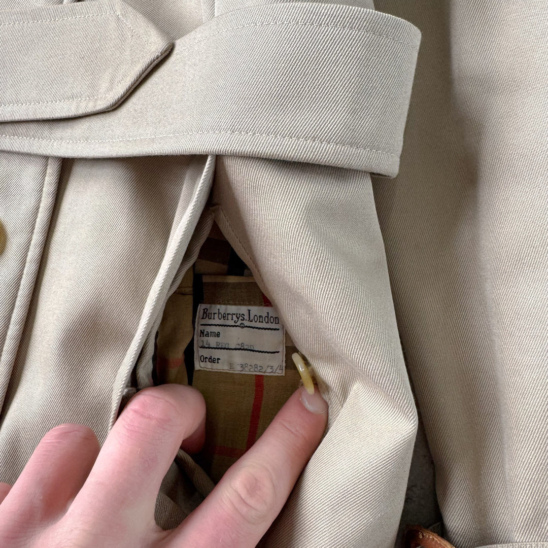 Burberry's Trench Coat Beige Women's UK 12