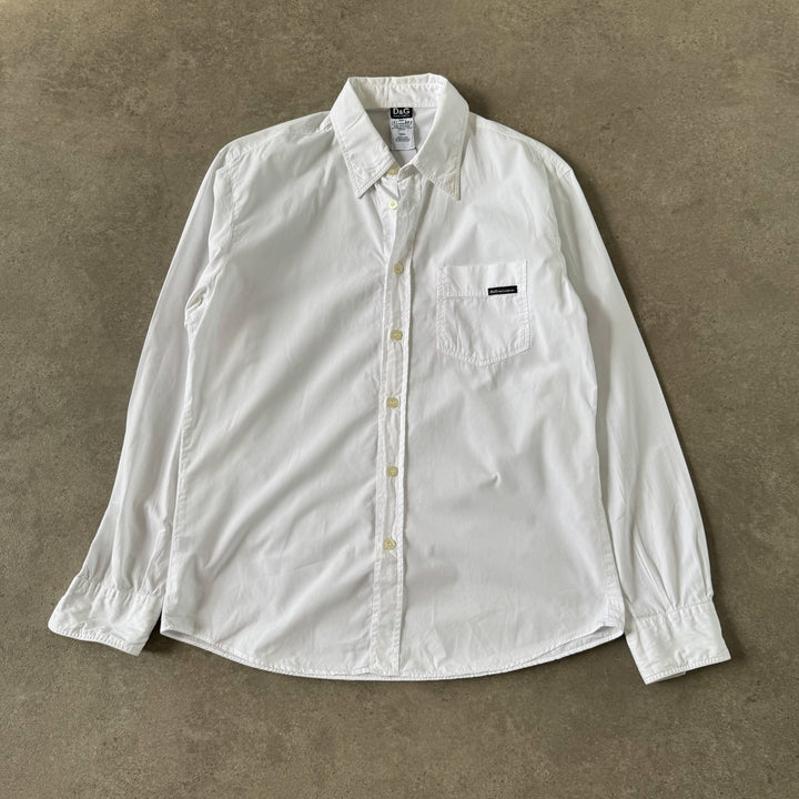 Dolce & Gabbana Oxford Shirt White Men's M