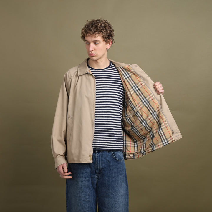 Burberry's Harrington Jacket Beige Men's XL