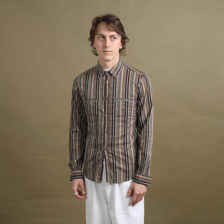 Dolce & Gabbana Dress Shirt Brown Men's S/M