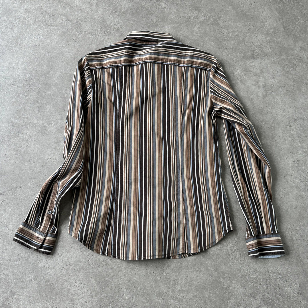 Dolce & Gabbana Dress Shirt Brown Men's S/M