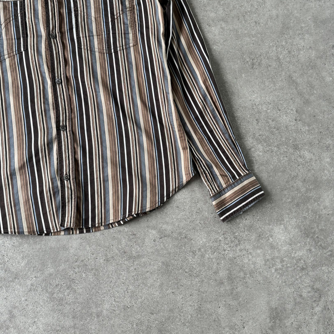 Dolce & Gabbana Dress Shirt Brown Men's S/M