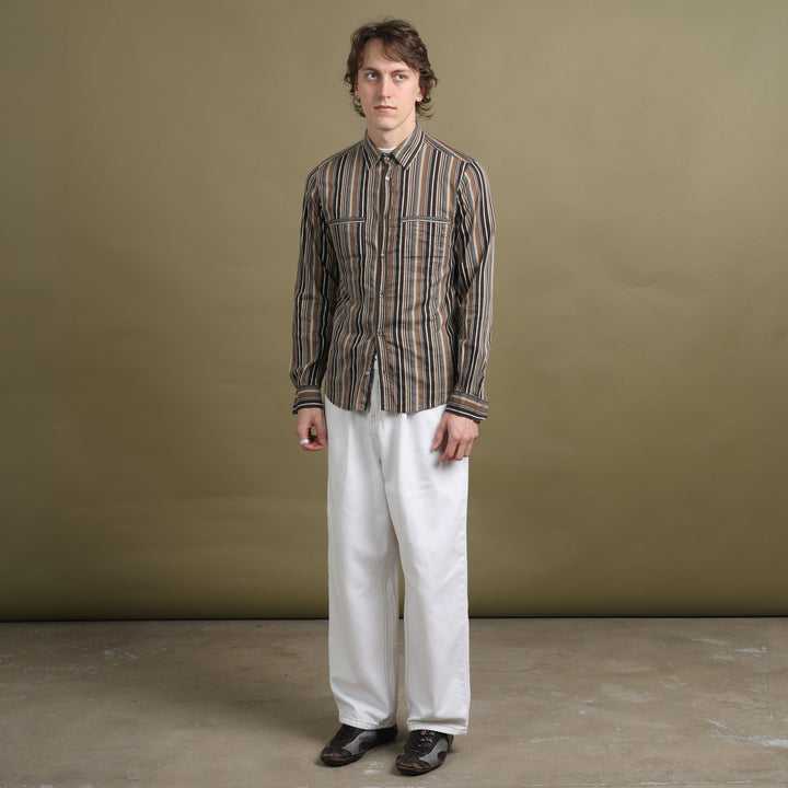 Dolce & Gabbana Dress Shirt Brown Men's S/M
