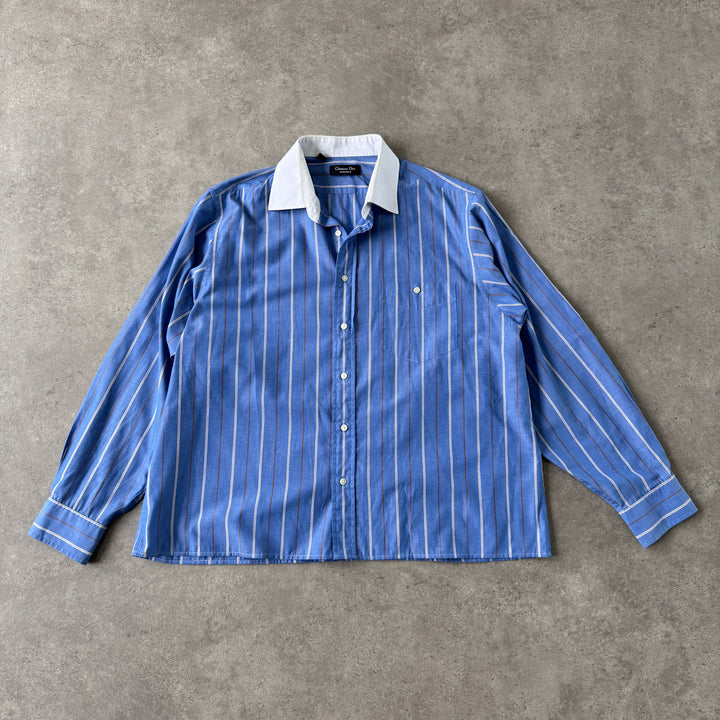 Christian Dior Dress Shirt Blue Men's XL