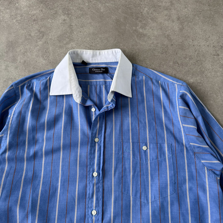 Christian Dior Dress Shirt Blue Men's XL