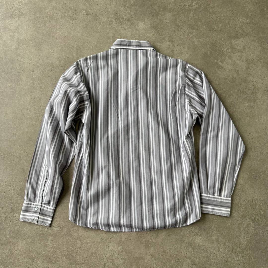 Dolce & Gabbana Dress Shirt Grey & White Men's L/XL