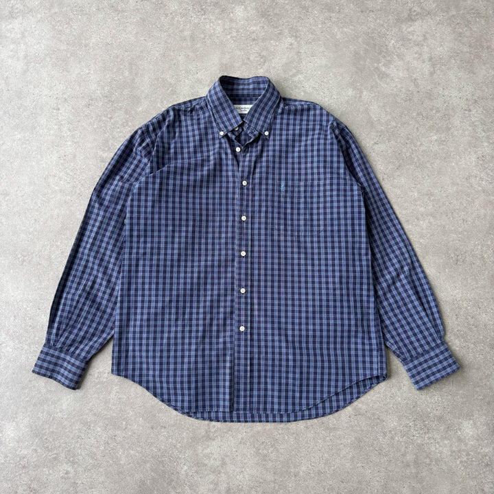 Yves Saint Laurent Shirt Navy Men's L