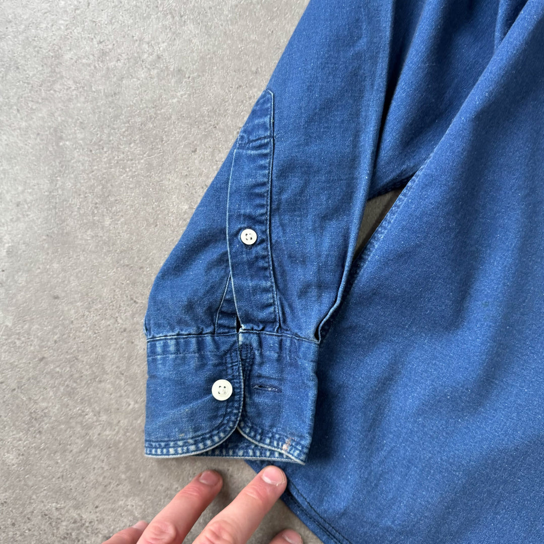 Yves Saint Laurent Denim Shirt Dark Blue Men's M