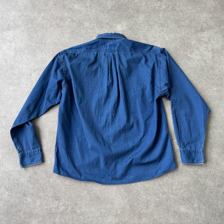 Yves Saint Laurent Denim Shirt Dark Blue Men's M
