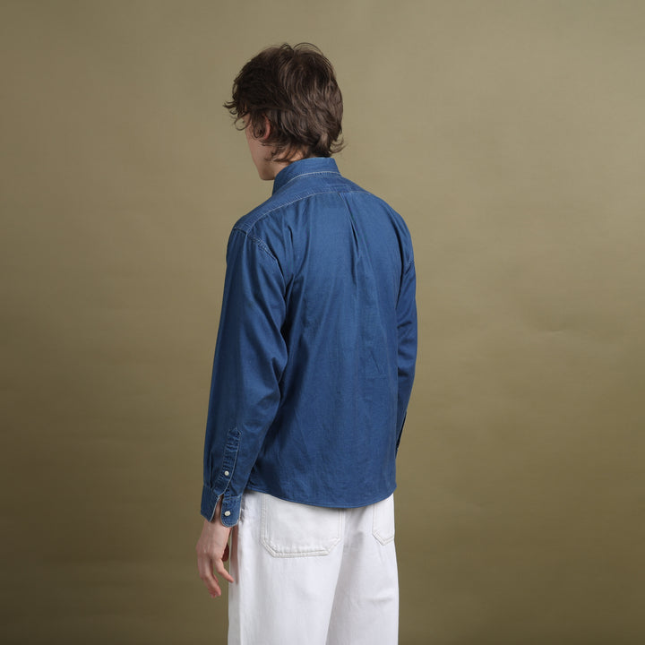 Yves Saint Laurent Denim Shirt Dark Blue Men's M