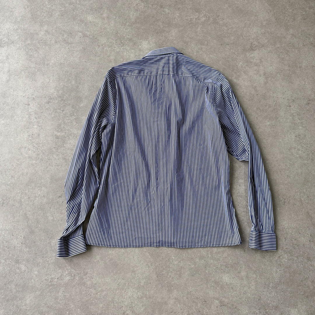 Burberry Dress Shirt Blue & White Men's L