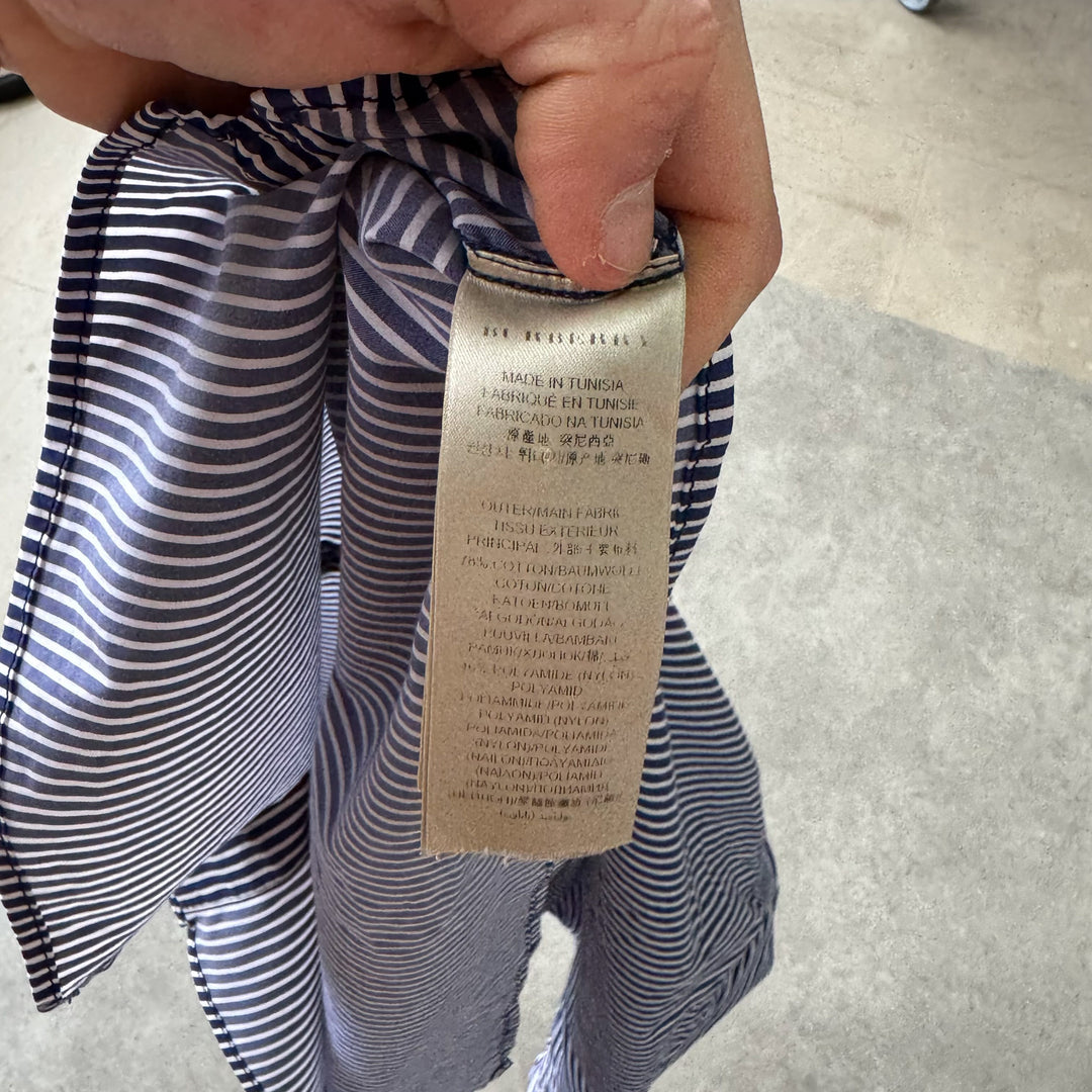 Burberry Dress Shirt Blue & White Men's L