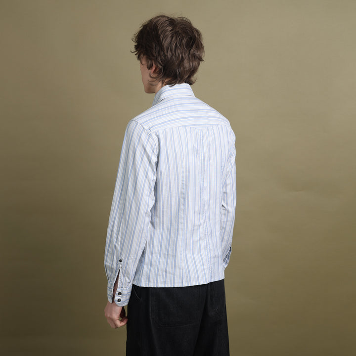 Dolce & Gabbana Dress Shirt Blue & White Men's M