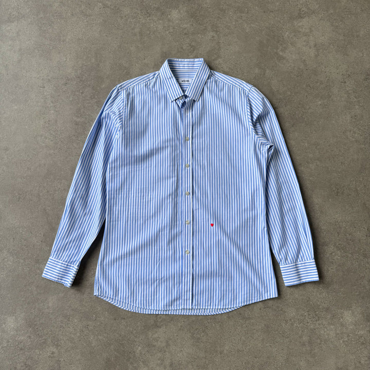 Moschino Dress Shirt Light Blue & White Men's M