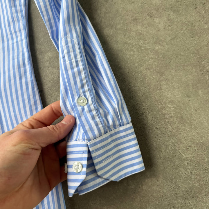 Moschino Dress Shirt Light Blue & White Men's M