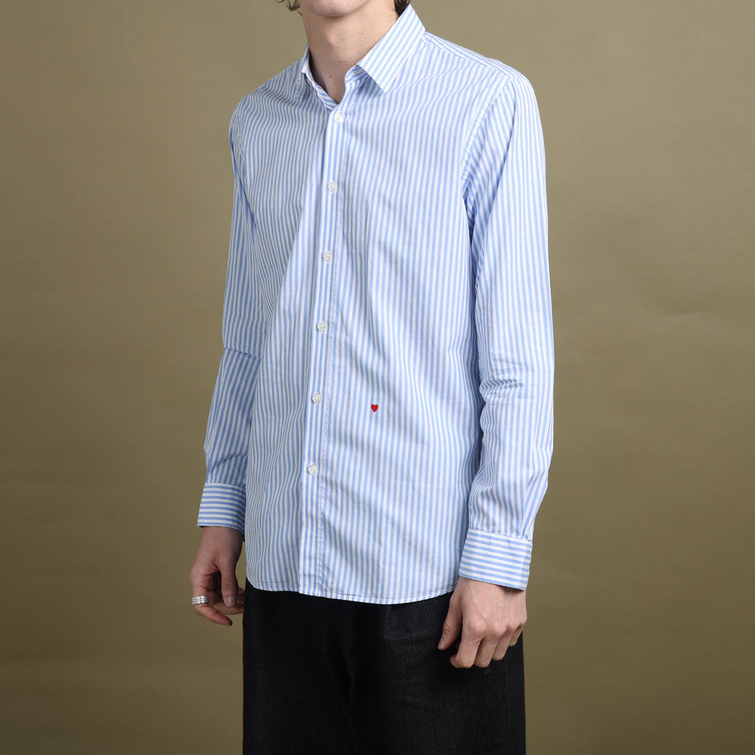 Moschino Dress Shirt Light Blue & White Men's M