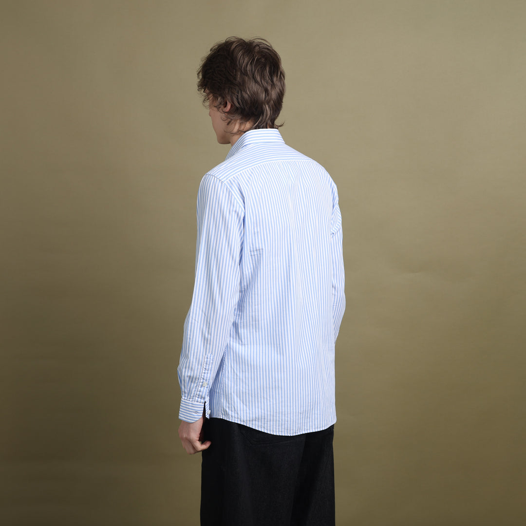 Moschino Dress Shirt Light Blue & White Men's M