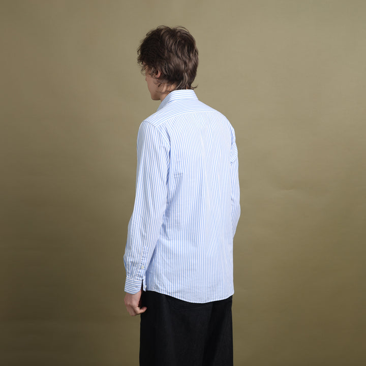 Moschino Dress Shirt Light Blue & White Men's M