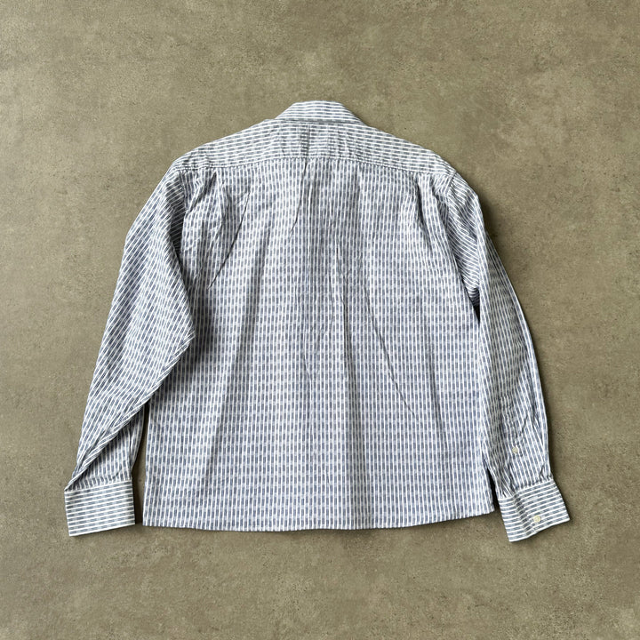 Yves Saint Laurent Dress Shirt Blue & White Men's L