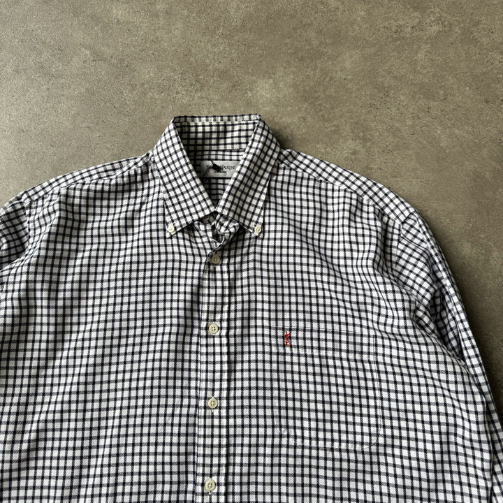 Yves Saint Laurent Shirt Black & White Men's L